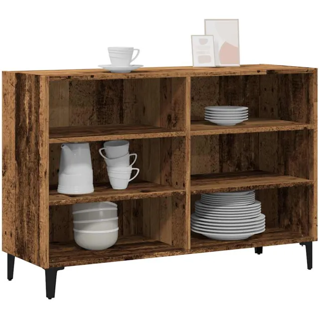 vidaXL Dressoir 103,5x35x70 cm bewerkt hout oud houtkleurig Bruin