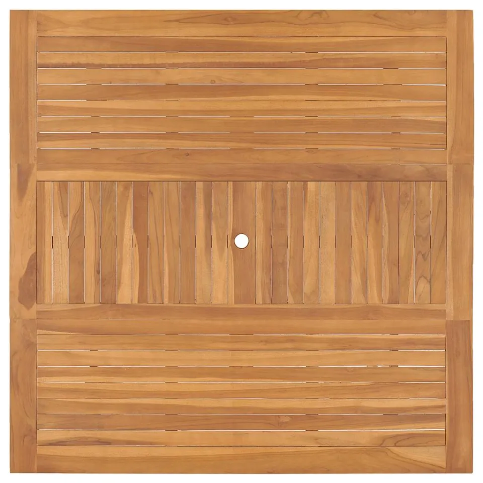 vidaXL Tuintafel 150x150x76 cm massief teakhout bruin, foto 3