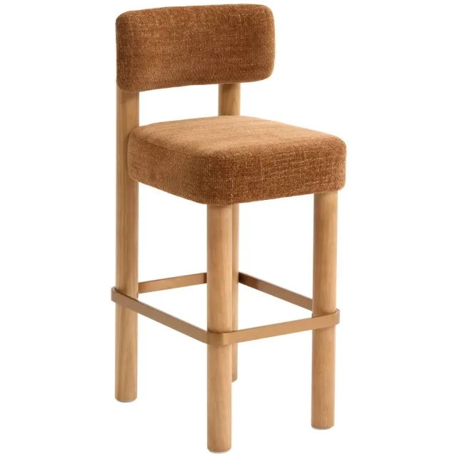 Atmosphera Créateur d'intérieur® Noali vierkante barkruk, H. 104,5 cm, brons Bronze