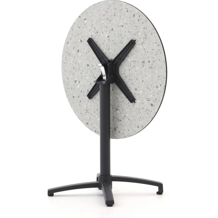 Bellagio tuinmeubelen Bellagio Canzo klaptafel ø80cm (h:73cm) grijs, foto 5