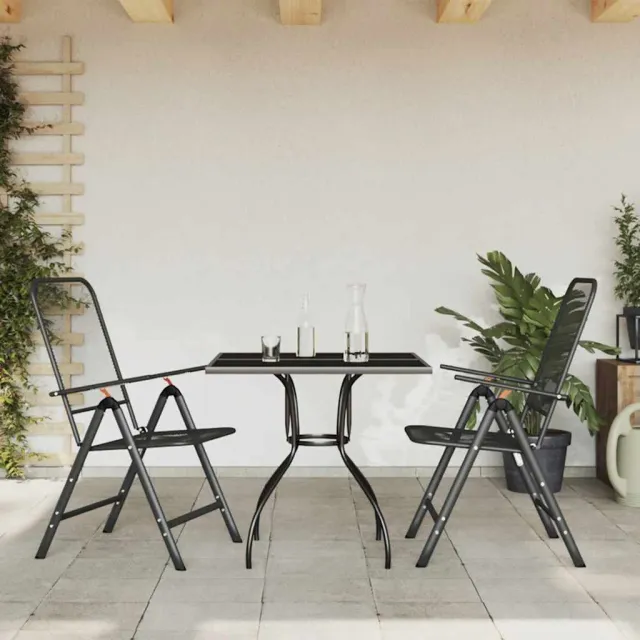 vidaXL 3-delige Tuinset metaal gaas antracietkleurig, foto 2