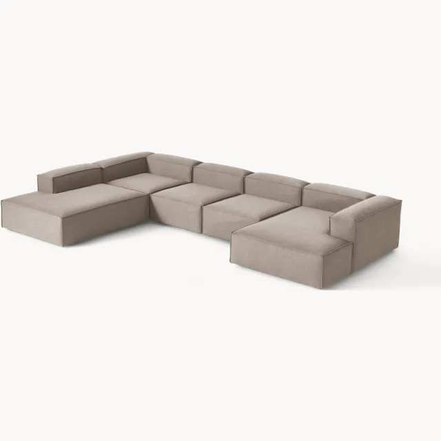 Westwing Collection Modulaire U-bank Lennon Taupe