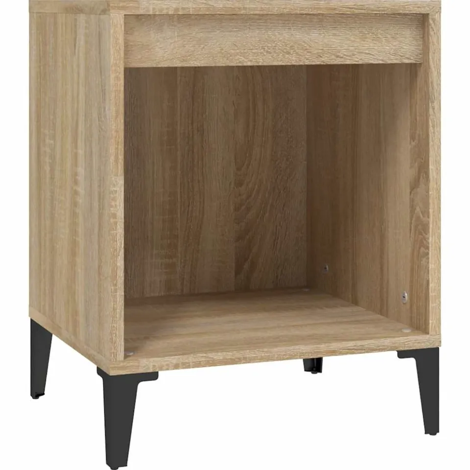 vidaXL Nachtkastje 40x35x50 cm sonoma eikenkleurig Bruin