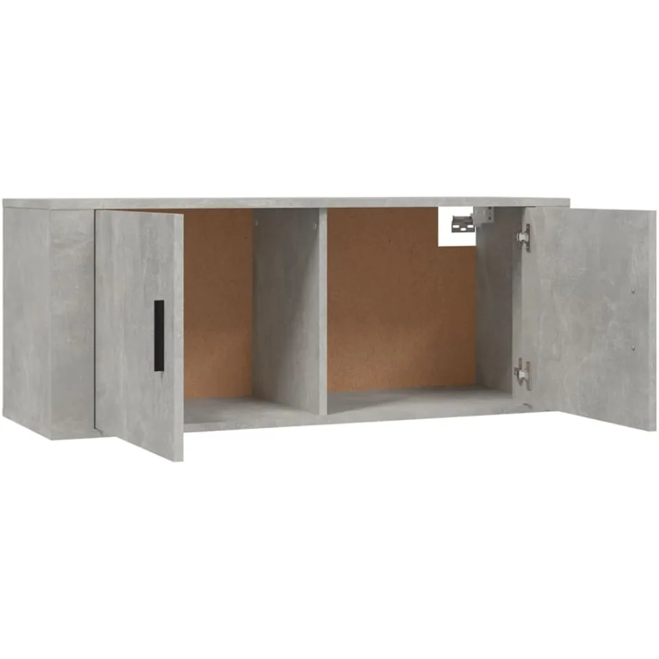 vidaXL Tv-wandmeubels 2 st 100x34,5x40 cm betongrijs grijs, foto 4