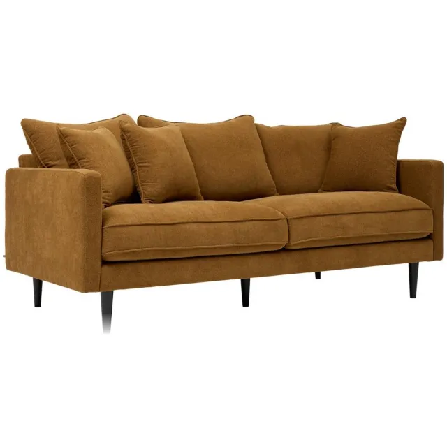 Atmosphera Créateur d'intérieur® 3-zitsbank van waterafstotend fluweel CANDICE Bronze