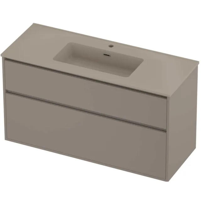Proline Tribute Badmeubelset Porselein Elegant 1 Gat 120x46x67 cm Mat Crème Cotton Clay Beige