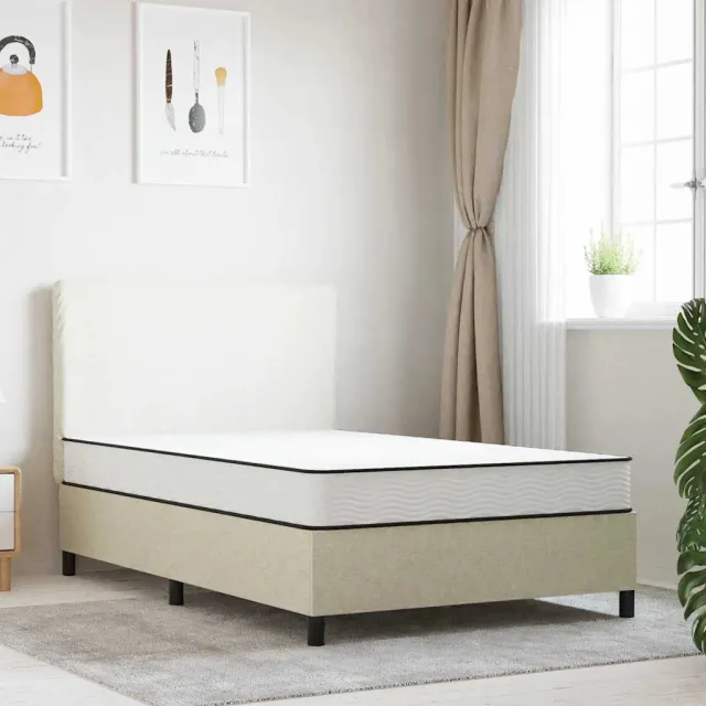 vidaXL Binnenveringmatras middelhard 120x200 cm wit