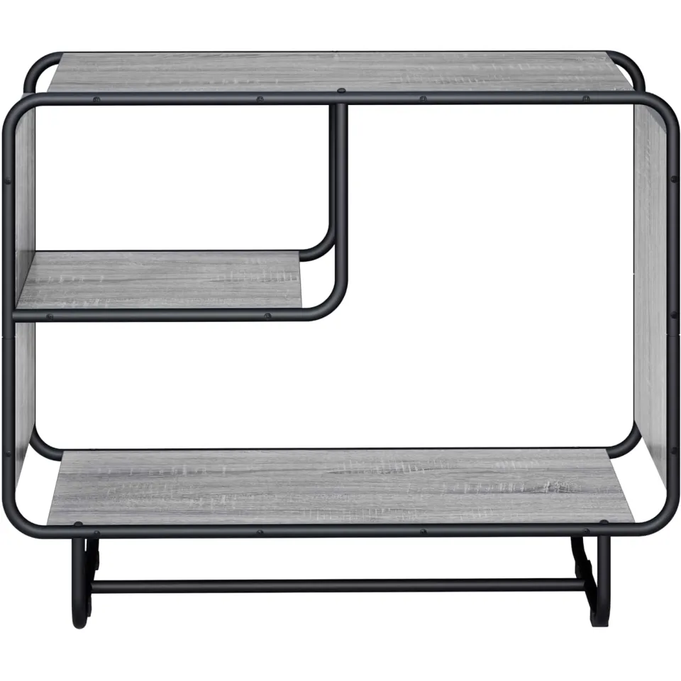 vidaXL Dressoir Grijs Sonoma 80 x 37.5 x 64.5 cm Bewerkt hout