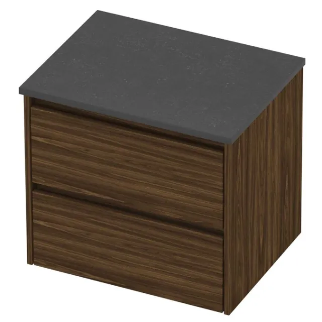 Proline Deck Badmeubelset Hardsteen Symmetrisch 60x46x55 cm Blue Stone Cabana Oak Eiken