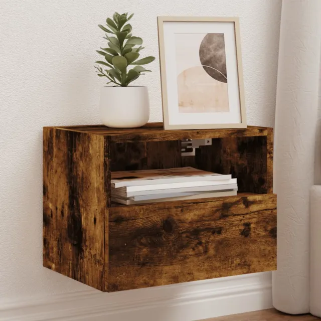 vidaXL Tv-wandmeubels 2 st 40x30x30 cm bewerkt hout gerookt eikenkleur, foto 2