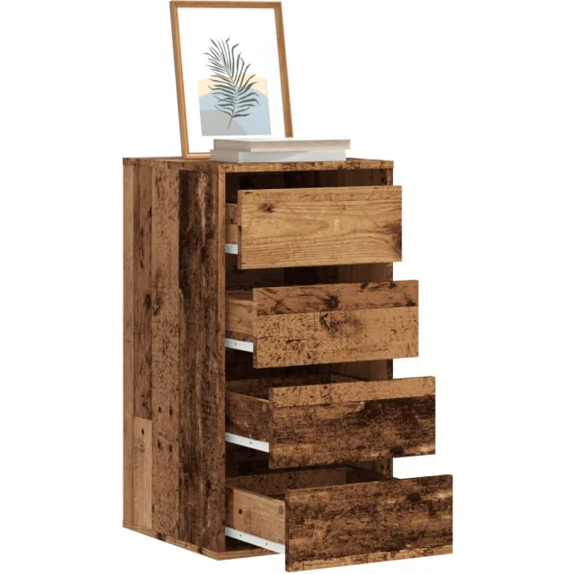 vidaXL Ladekast 40x41x76 cm bewerkt hout oud houtkleurig Bruin