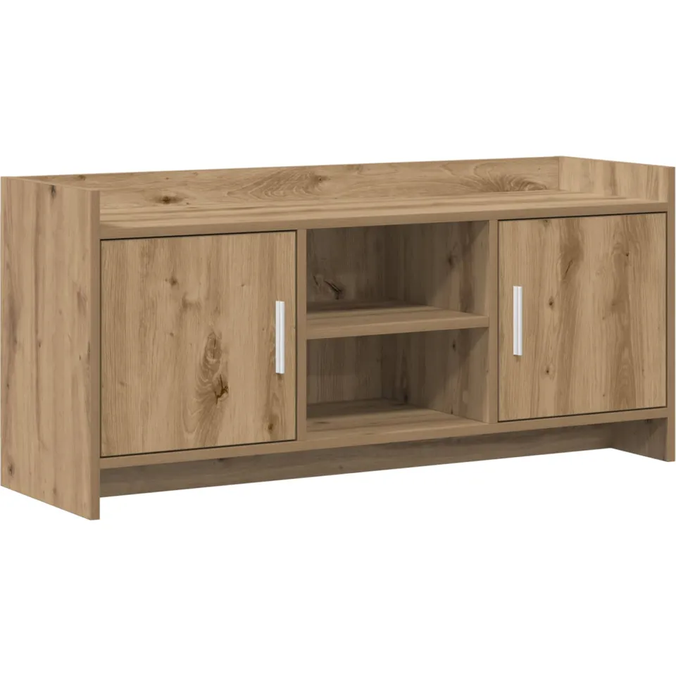vidaXL TV-kast 102 x 33 x 47 cm Artisanaal eiken Bewerkt hout, foto 3