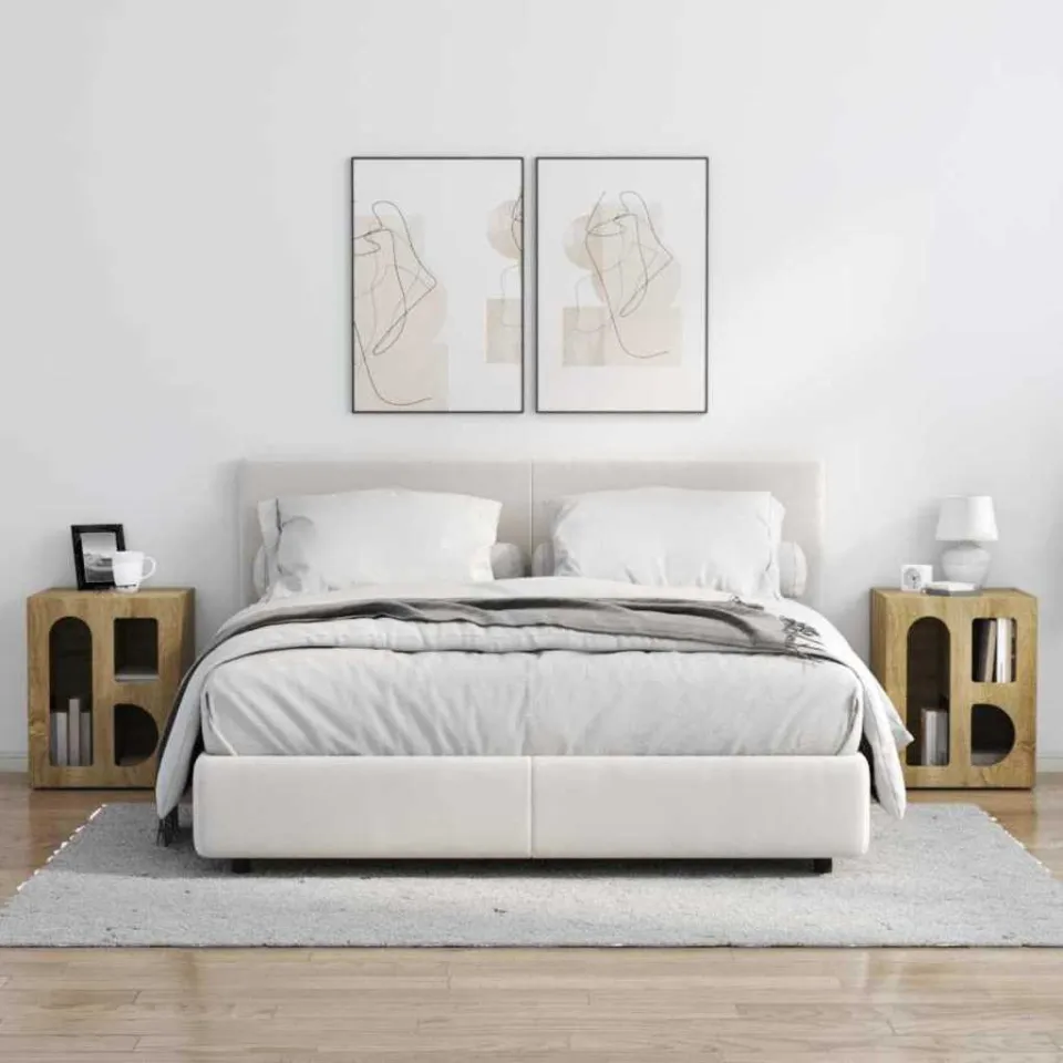 vidaXL Nachtkastje ELST 2 st Sonoma Eiken 40 x 35 x 50 cm Bewerkt hout, foto 4