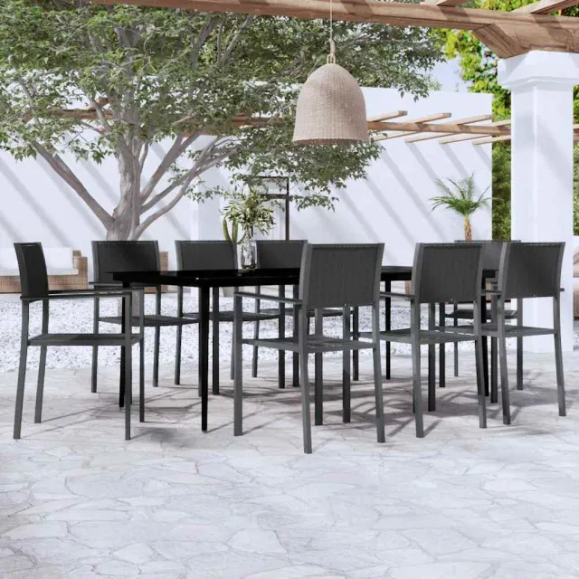 vidaXL 9-delige Tuinset zwart, foto 2