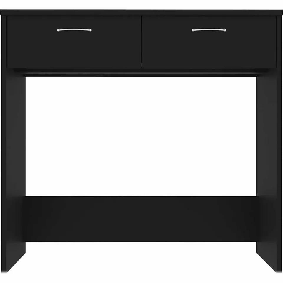 vidaXL Bureau 80x40x75 cm bewerkt hout zwart