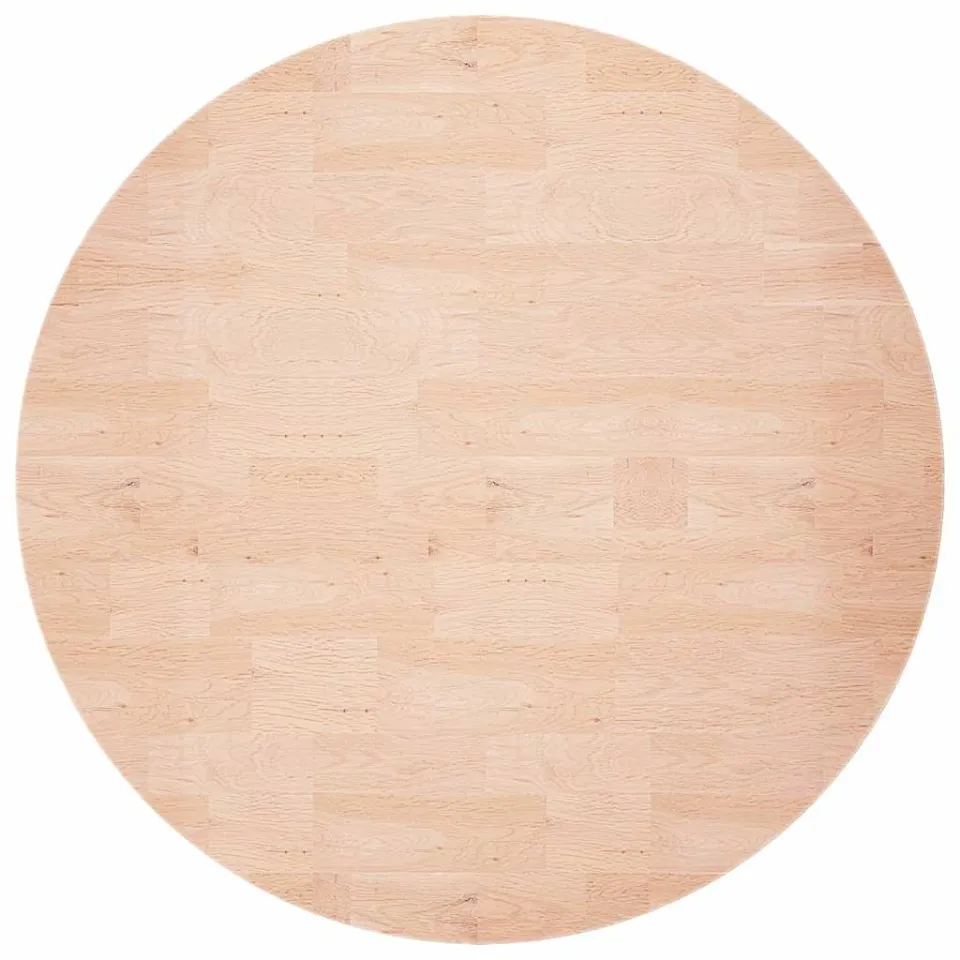 vidaXL Tafelblad rond Ø80x1,5 cm onbehandeld massief eikenhout, foto 2