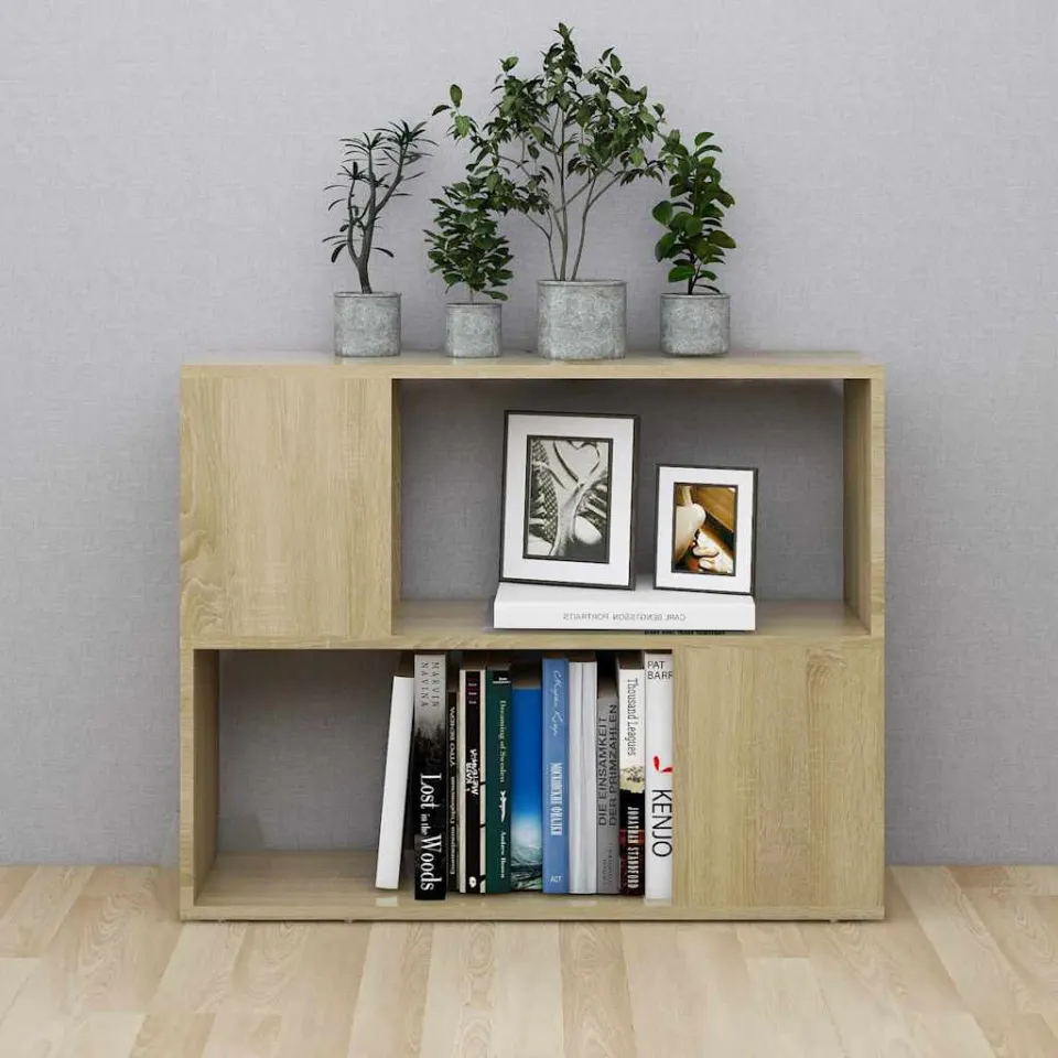 vidaXL Tv-meubel 80x24x63 cm bewerkt hout sonoma eikenkleurig, foto 3