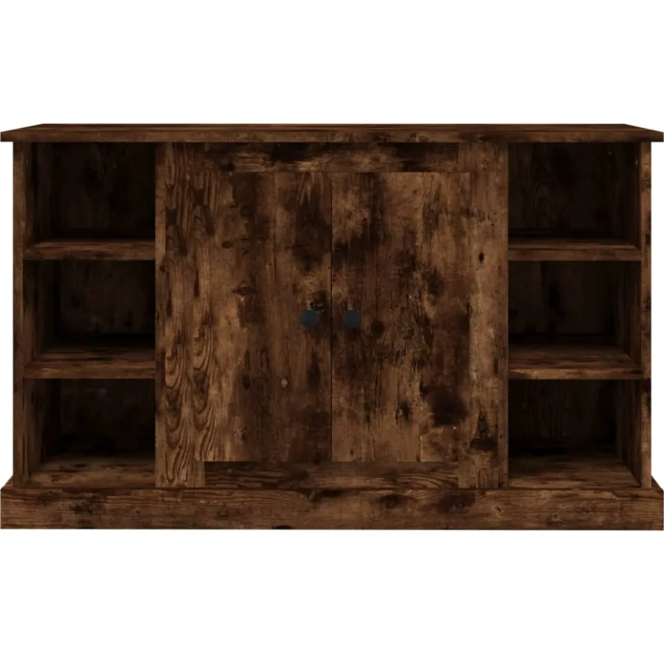 vidaXL Dressoir 100x35,5x60 cm bewerkt hout gerookt eikenkleurig, foto 4