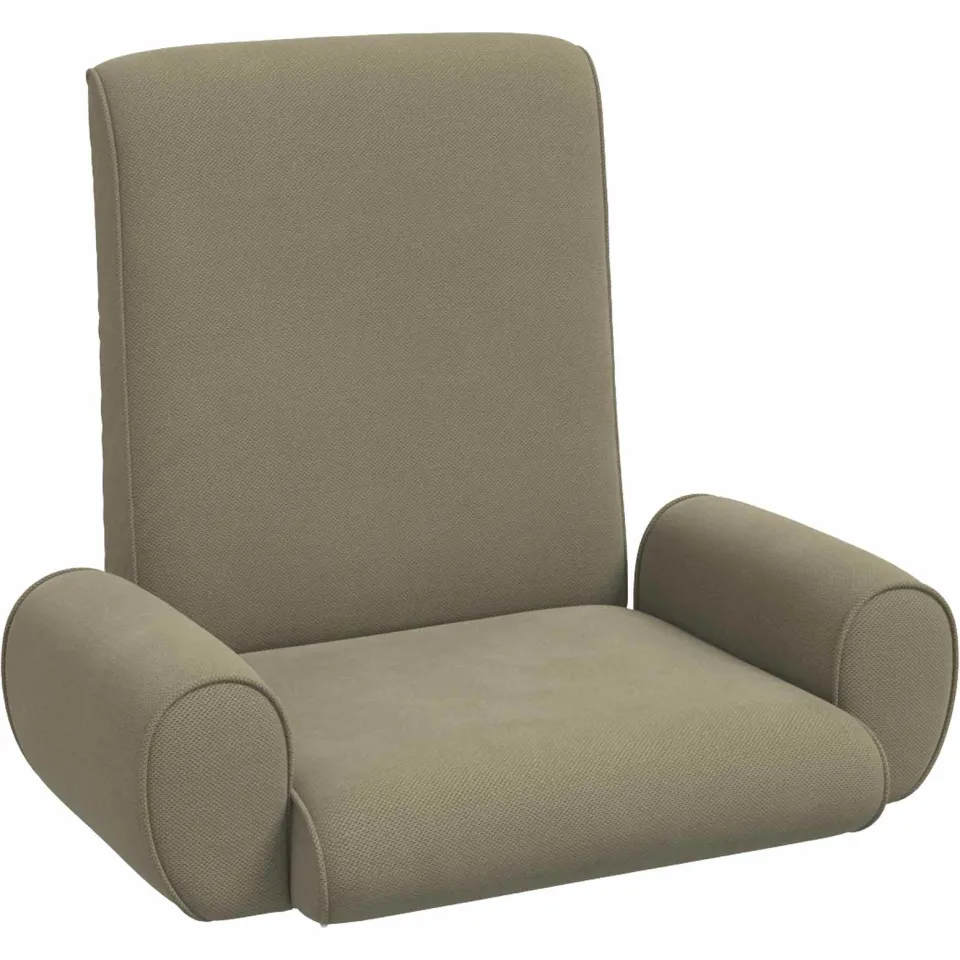 vidaXL Verstelbare vlo stoelen Kaki Grove Fluweel Bruin