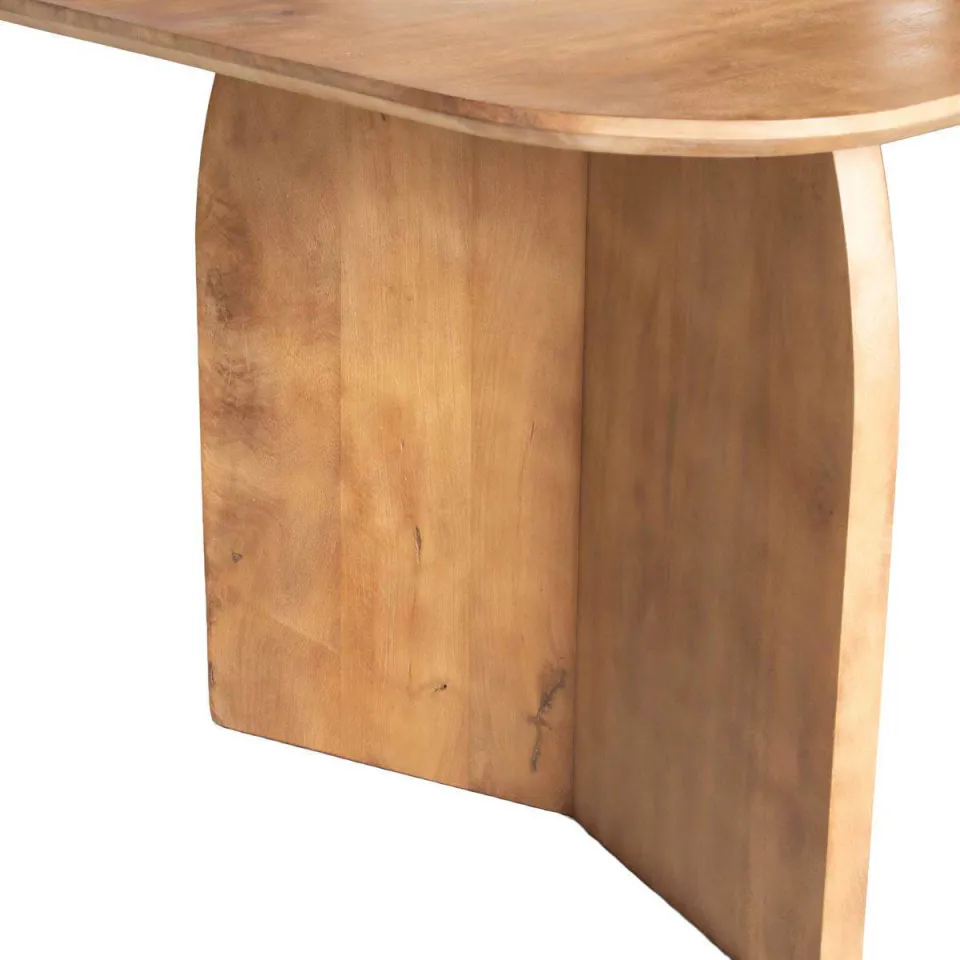 Giga Meubel Eettafel Dalarna - Deens Ovaal Naturel Hout - 240x100x76cm, foto 5