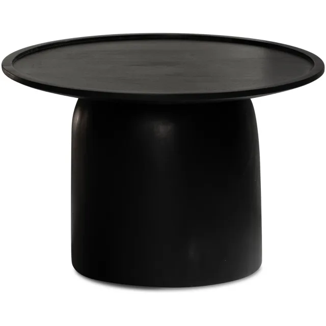 Cosmo Casa Salontafel - Massief mangohout - Zwart - 60 x 60 x 40 cm