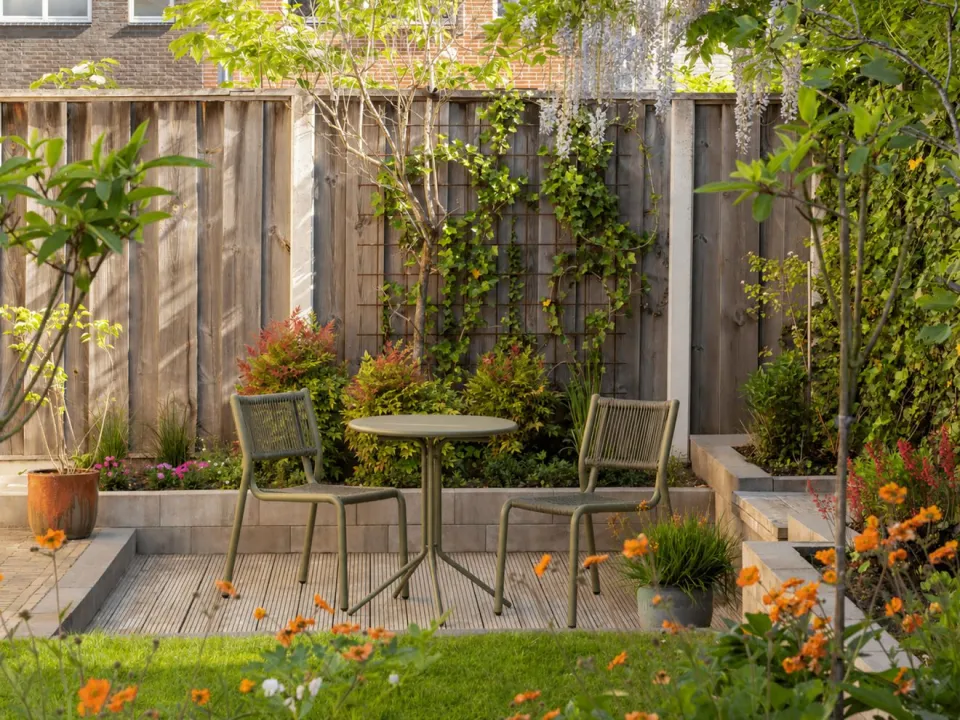 Manifesto Furniture Manifesto Misurina/Aziano ø60cm dining tuinset 3-delig stapelbaar groen, foto 4