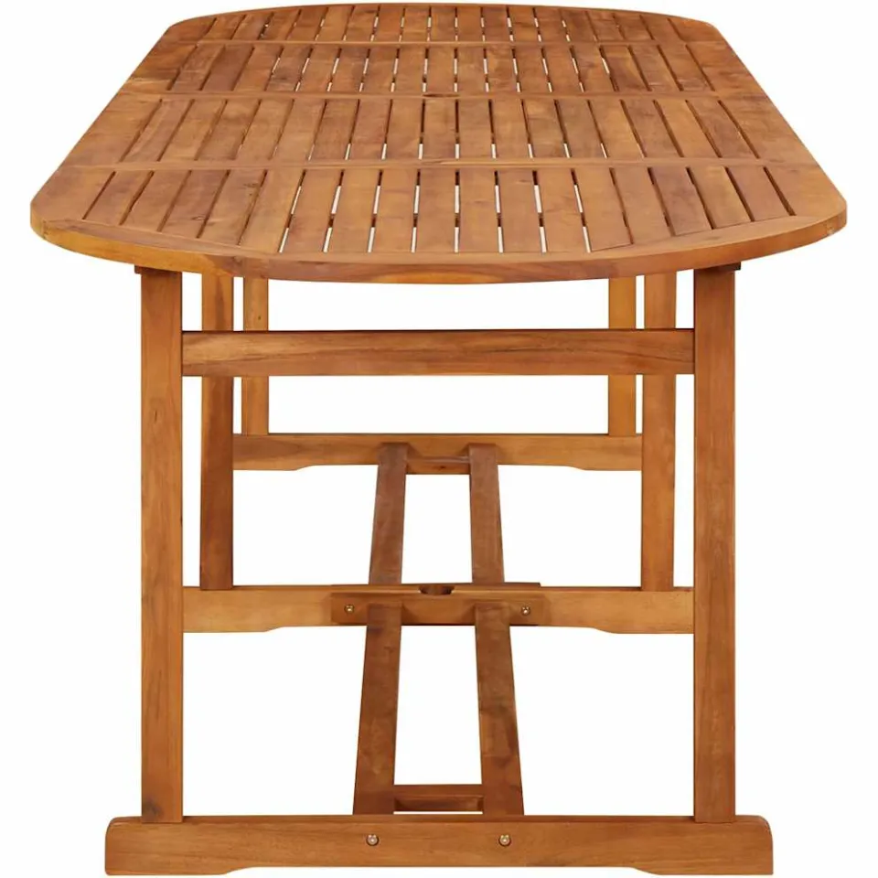 vidaXL Tuintafel 280x90x75 cm massief acaciahout bruin, foto 3
