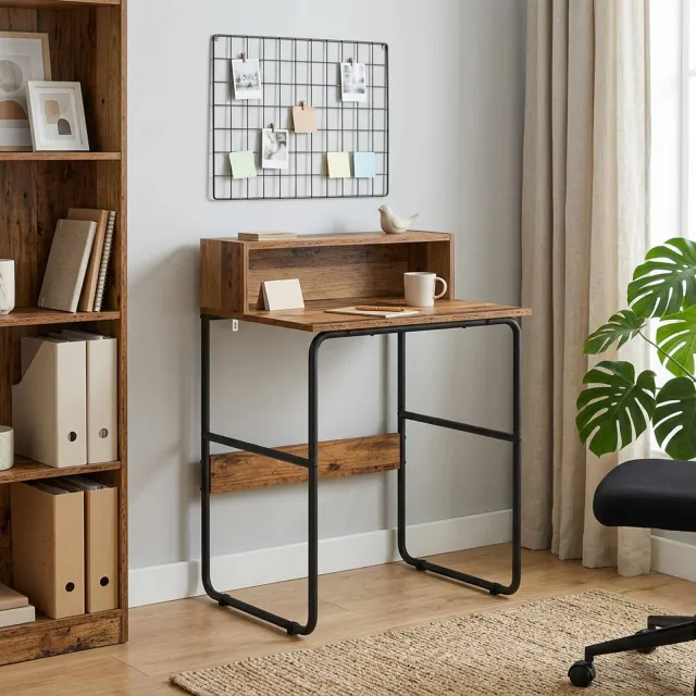vidaXL Bureau met opbergruimte Oud hout 60 x 50 x 91 cm bruin, foto 2