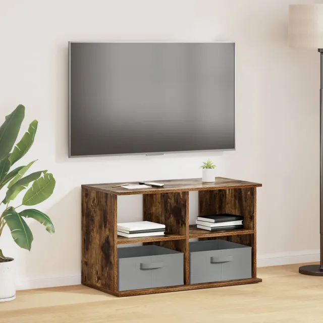 vidaXL TV-standaard 79 x 40 x 48 cm Gerookt eiken Bruin