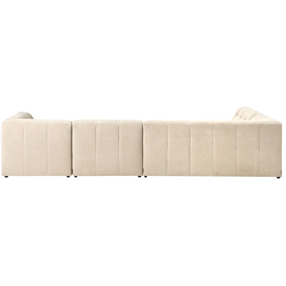NOUS Living hoekbank Aura met ronde hoek - beige, foto 3