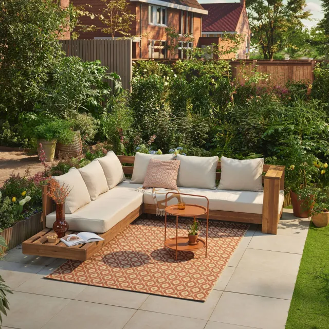 NOUS Garden Belmonte hoek loungeset naturel, foto 2