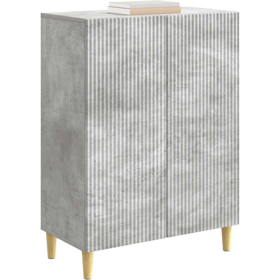 vidaXL Dressoir Betongrijs 66 x 34,5 x 90 cm Bewerkt hout