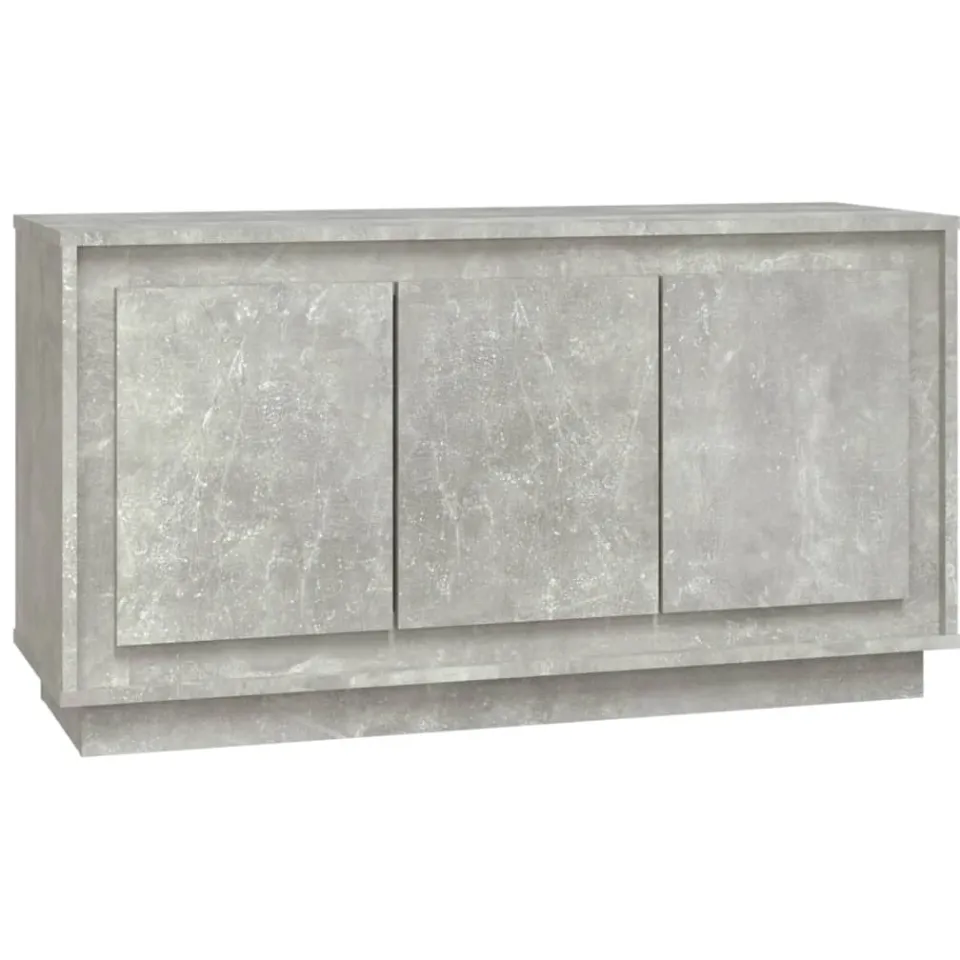 vidaXL Dressoir 102x35x55 cm bewerkt hout betongrijs