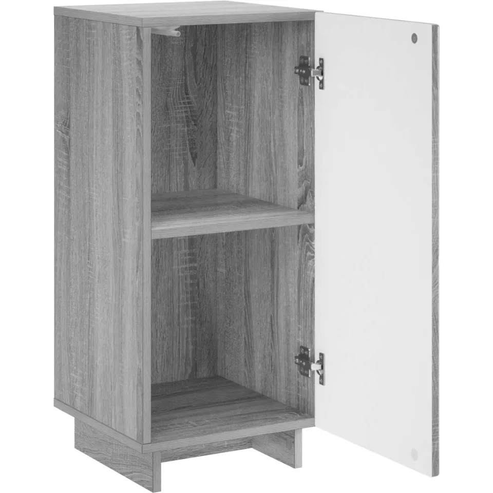 vidaXL Dressoir Grijs Sonoma 33,5 x 34,5 x 75 cm Bewerkt hout