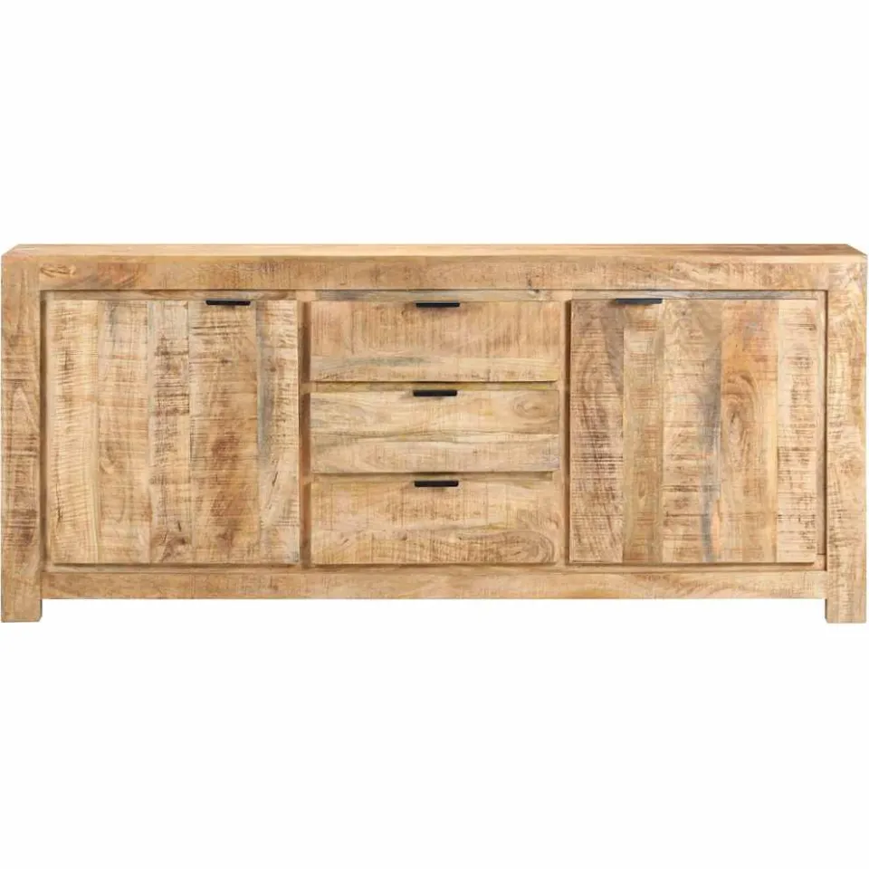 vidaXL Dressoir 175x40x75 cm ruw mangohout bruin, foto 2