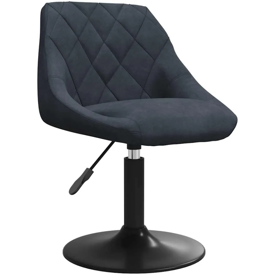 vidaXL Eetkamerstoelen draaibaar 2 st fluweel donkergrijs