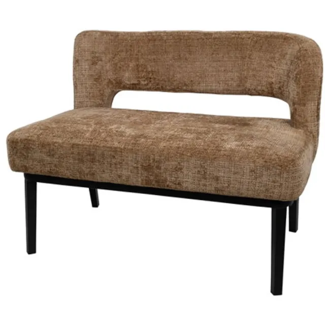 MySons Eetkamerbank Bruce 105 cm - arm rechts - Cremona - Cinnamon 18 - Lichtbruin