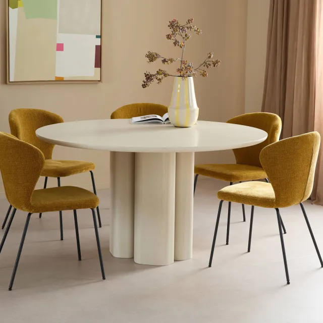 NOUS Living eetkamertafel Hexan almond milk