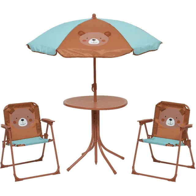 Outdoorliving by Decoris kinder tuinset Beer Bruin/ blauw