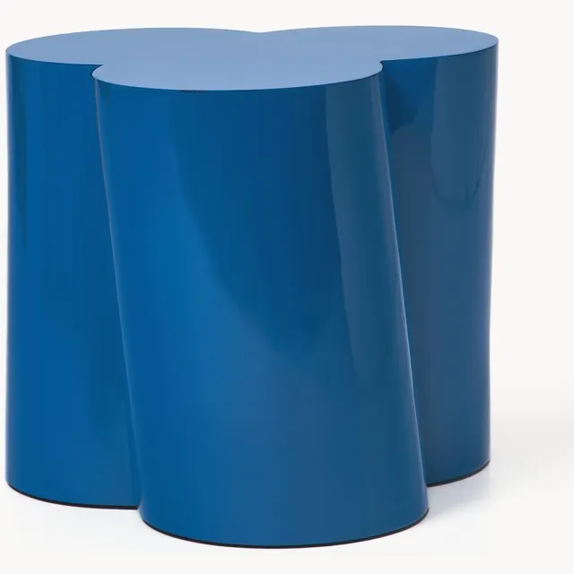 Westwing Collection Bijzettafel Flower Blauw