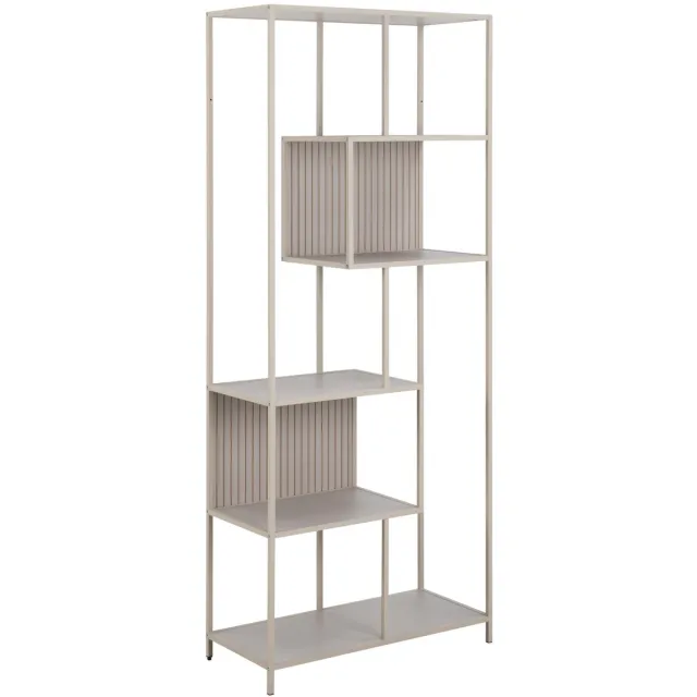 Giga Living Boekenkast Varven - Grijs - 77x35x185cm