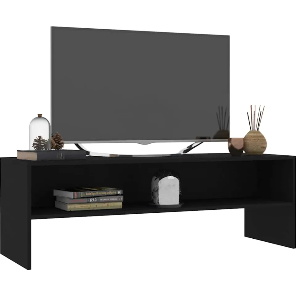 vidaXL Tv-meubel 120x40x40 cm bewerkt hout zwart, foto 3