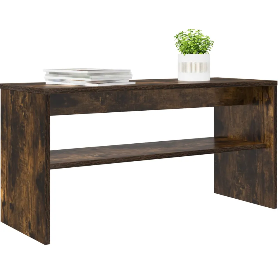 vidaXL TV-kast 80 x 30 x 40 cm Gerookt eiken Bewerkt hout, foto 3