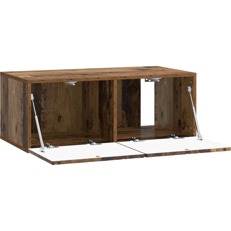 vidaXL Wandbeugel TV-kast 78,5 x 31 cm Oud hout Bewerkt hout bruin, foto 4