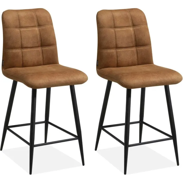 MX Sofa Barstoel Dex - Cognac (set van 2 stoelen)