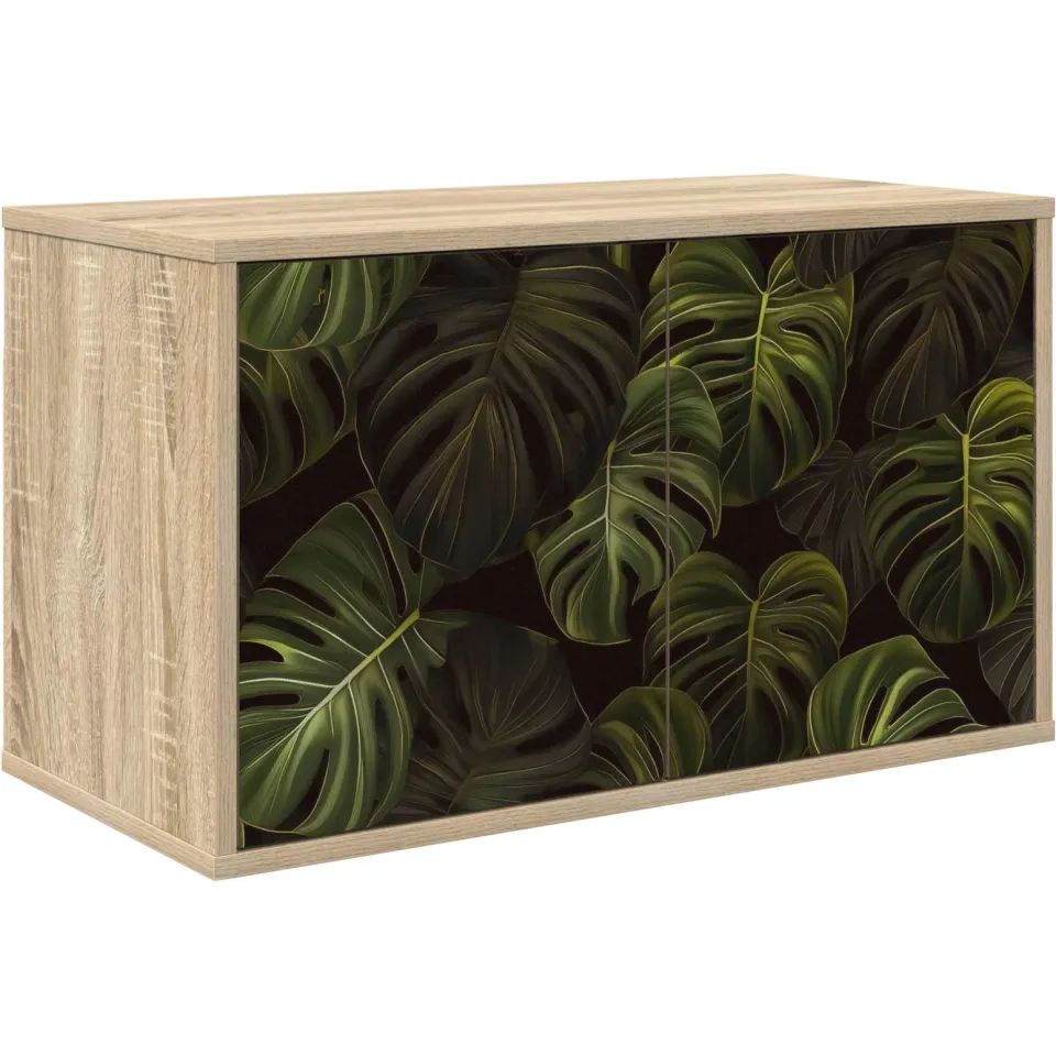 vidaXL Wandgemonteerd tv-meubel ELBURG 69 x 33 x 40 cm Sonoma Eiken, foto 3