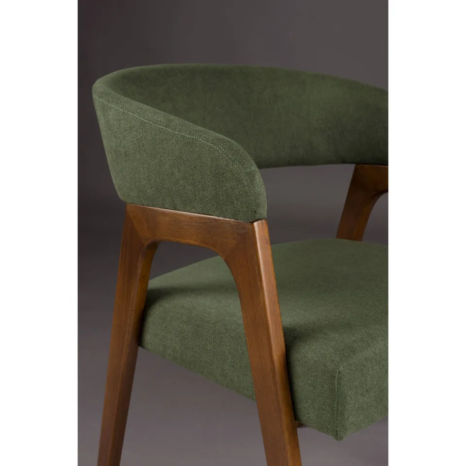 Dutchbone Adamello eetkamerstoel groen, foto 7