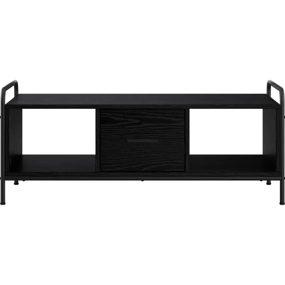 vidaXL Salontafel Zwart eiken 99,5 x 49 x 41 cm Bewerkt hout, foto 3