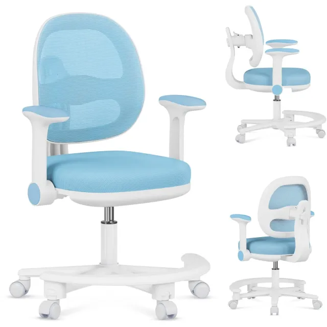 Mark Adler Junior 3.6 - Ergonomische kinderstoel - Verstelbaar met Voetensteun - Blauw