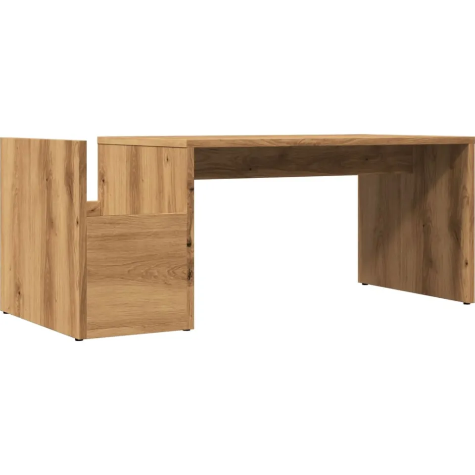 vidaXL Salontafel 90x45x35 cm bewerkt hout artisan eikenkleurig, foto 4